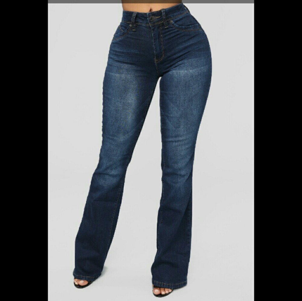 fashion nova bring it down flare jeans size 3